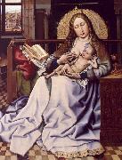 Robert Campin The Virgin and the Child Before a Fire Screen oil on canvas